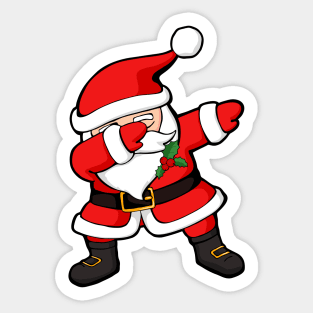 Dabbing Santa Claus Christmas Dab Sticker